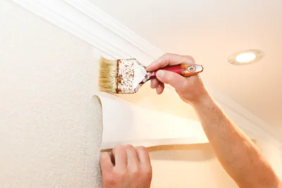Pose de papier peint à Pointel — revêtements muraux et toiles de verre